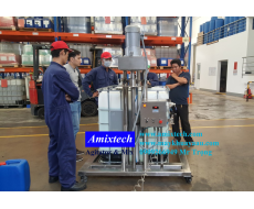 Máy khuấy hóa chất thùng ibc 1000 lít